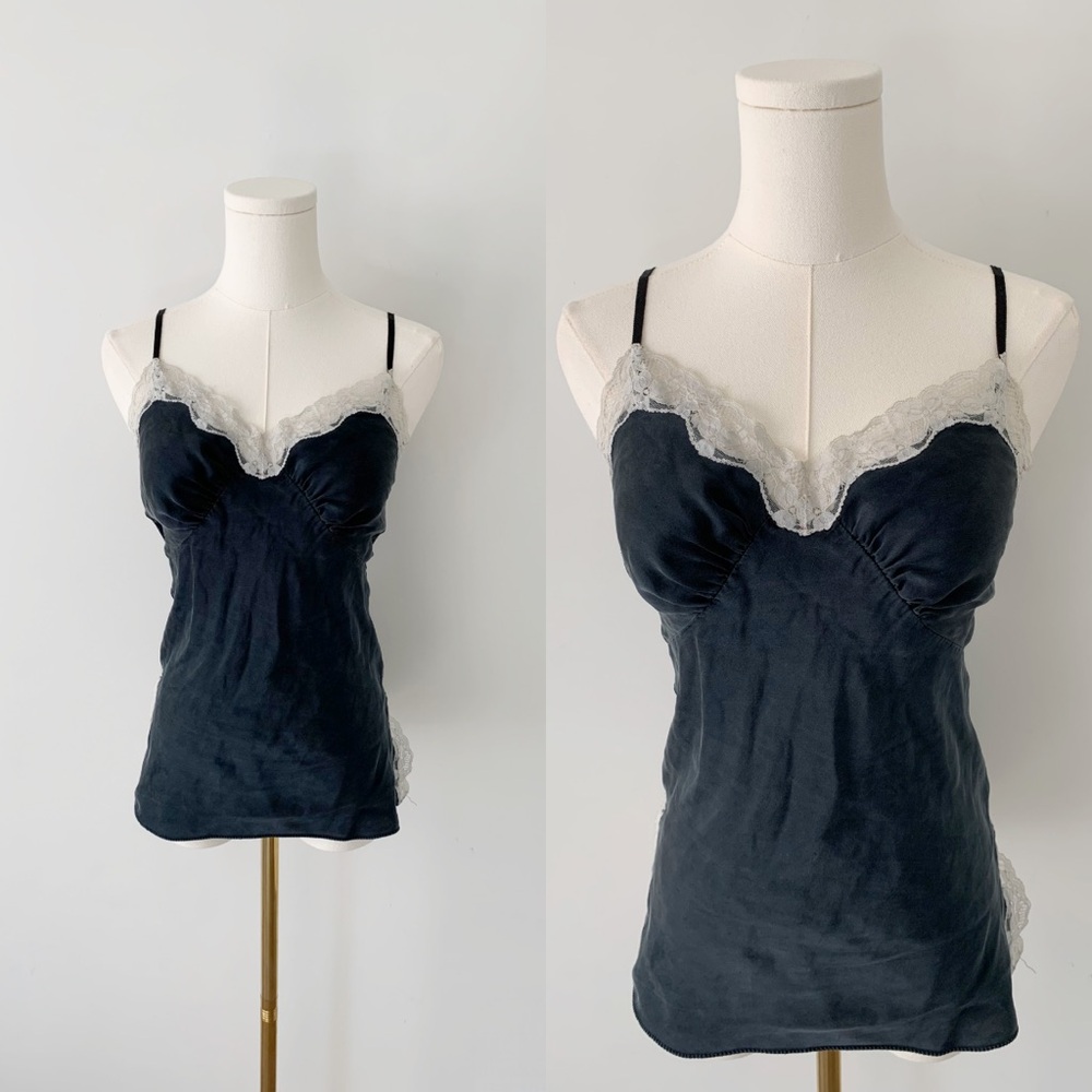 Express 100% silk lace camisole